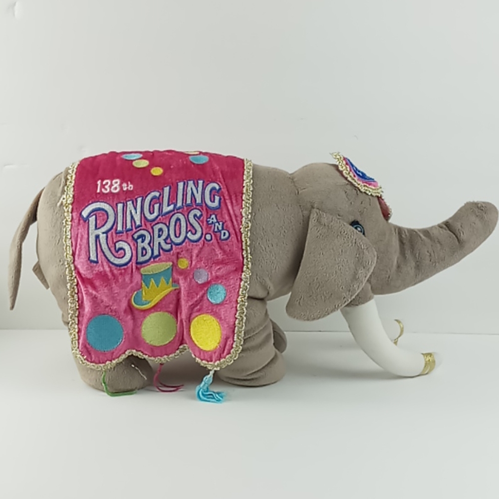 Barnum & Bailey Ringling Bros Stuffed Elephant